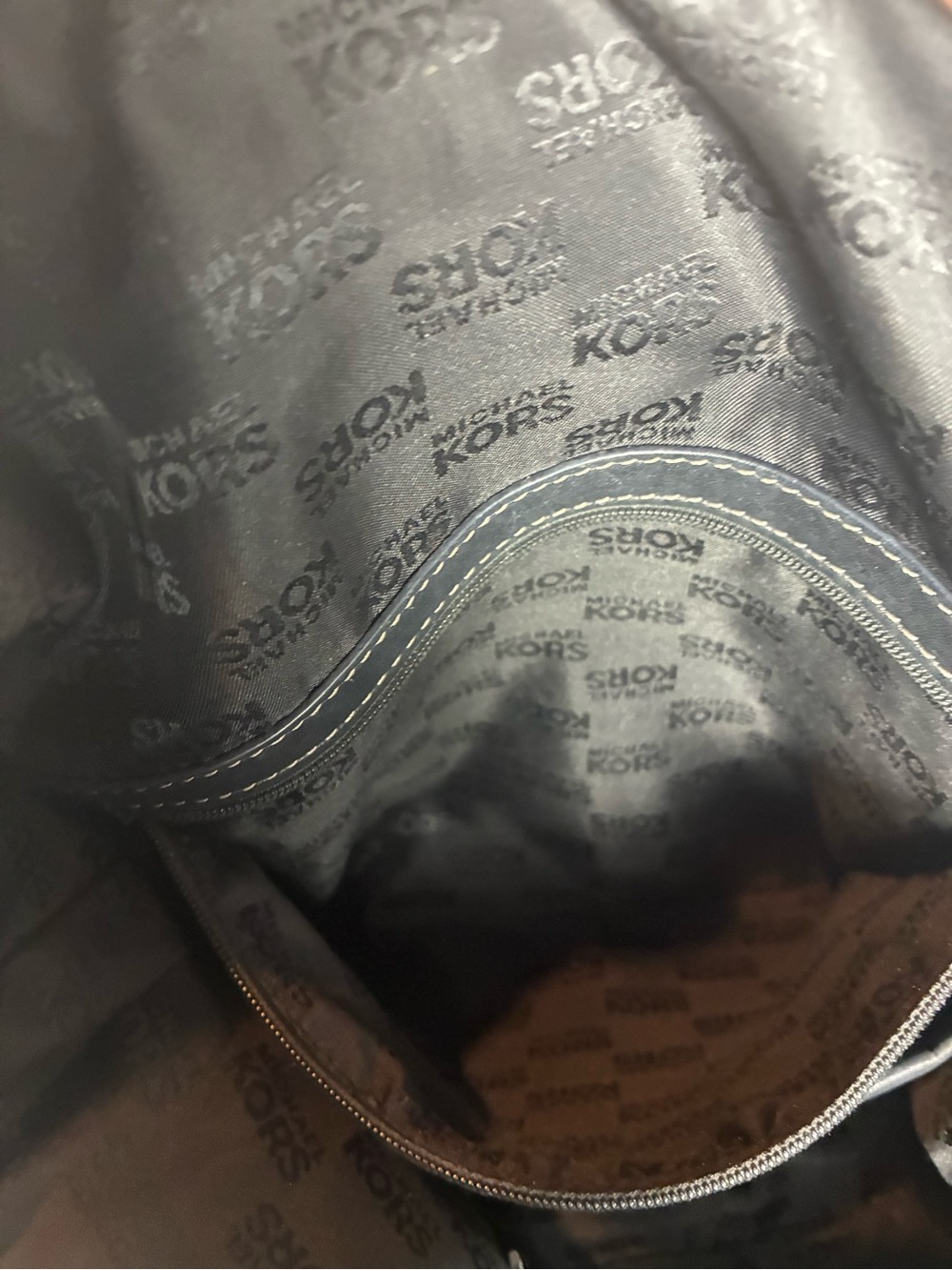 Michael Kors Black Leather Hobo Shoulder Bag Slouch Quiet Luxury - Picture 7 of 12